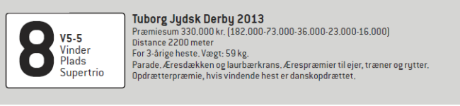 Smartinblack (IRE) blev vinder af Jydsk Derby 2013 Smartinblack (IRE) blev vinder af Jydsk Derby 2013
