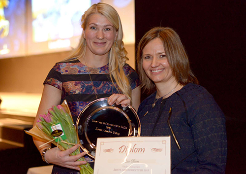 Lea Olsen har for sjette gang æren af at blive
	Årets Amatørrytter. Foto Lasse Jespersen