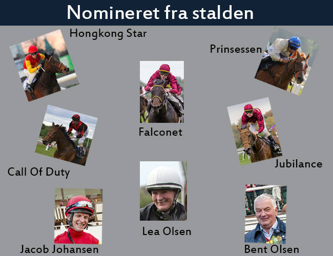 nominerede fra Bent Olsen til Hestesportens
Galla 2013