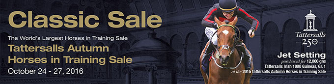 Tattersalls Autumn Horses in Training Sale - 24. - 27. okt. 2016 Tattersalls Autumn Horses in Training Sale - 24. - 27. okt. 2016
