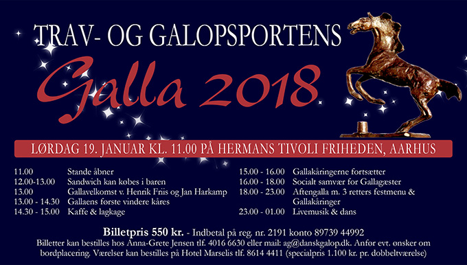 Program for trav- og galopsportens galla 2018