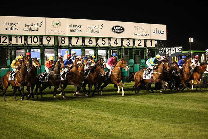 Galoptræner Bent Olsen sender tre af staldens heste til Dubai i januar 2021, Learn By Heart (GB), 
Red Cactus ((USA) og Revolutme (IRE) for at deltage i 7. Dubai World Cup Carnival på Meydan Racacourse, 2021. Foto Credit: Jaguar MENA, CC BY 2.0